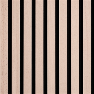 Panneau acoustique - Placage de hêtre non traité 60 x 240 cm
