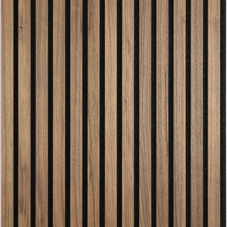 Panneau acoustique ignifuge - Placage noyer américain 60 x 240 cm
