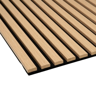 Panneau Acoustique Mélamine - Mélamine Chêne Clair 60 x 240 cm