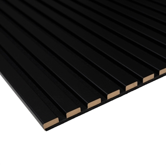 Panneau Acoustique Mélamine - Mélamine Noir 60 x 240 cm