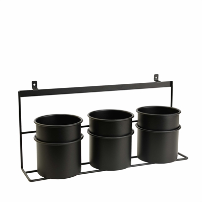Rangement universel noir en trois parties