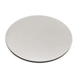 Laminé compact rond 13 mm gris clair avec fond noire 3153