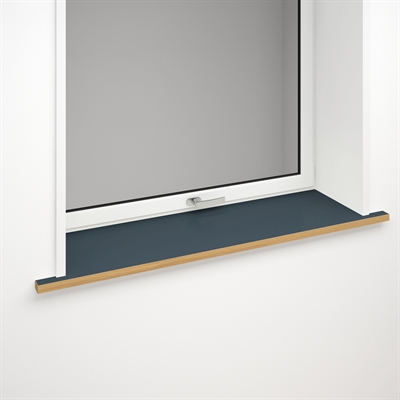 Appui de fenêtre linoléum bleu foncé avec bord avant optionnel | Smokey Blue 4179