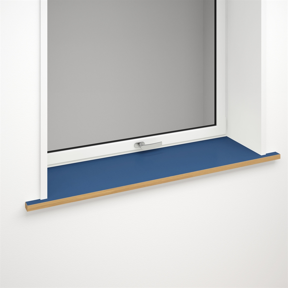 Appui de fenêtre linoléum bleu avec bord avant optionnel | Midnight Blue 4181