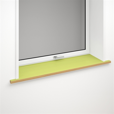 Appui de fenêtre linoléum vert citron avec bord avant optionnel | Spring Green 4182