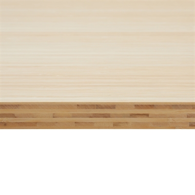 Plan de travail massif en bambou naturel 30 mm sur mesure