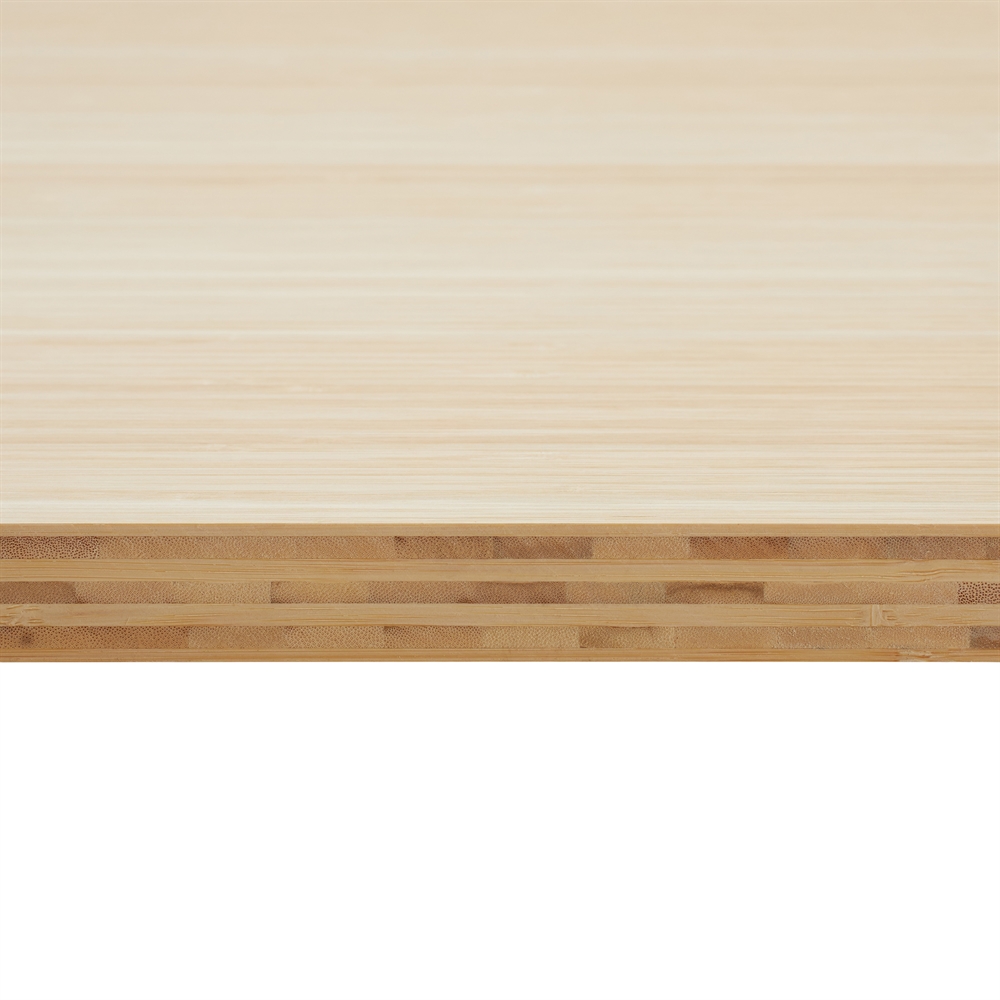 Plan de travail massif en bambou naturel 30 mm sur mesure