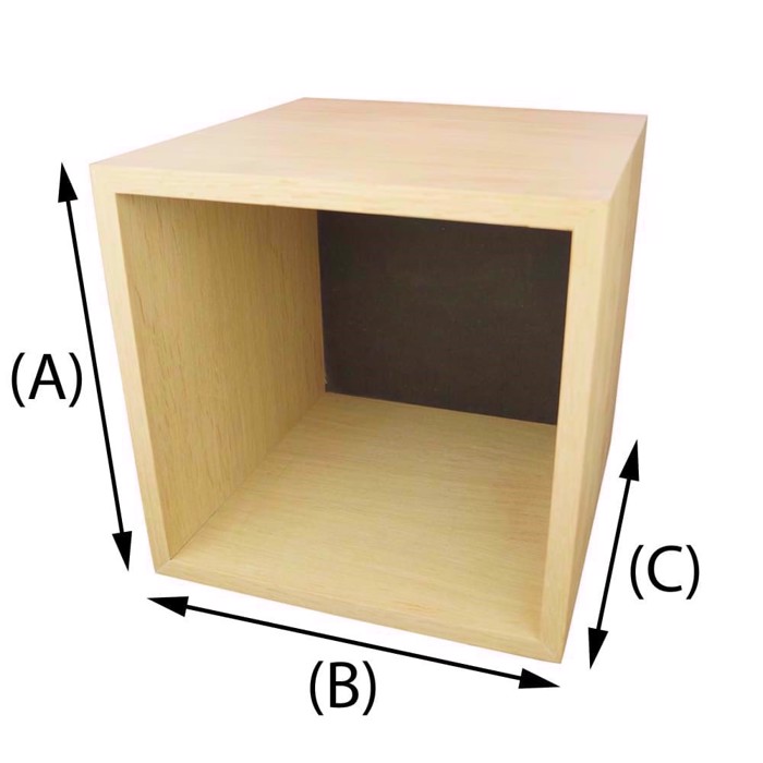 Caisse en bois 16 po