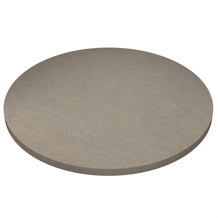 MDF Valchromat Gris clair ronde