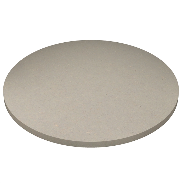 MDF Valchromat Blanc-gris ronde