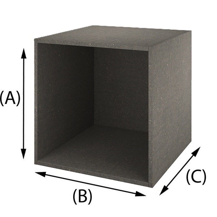 Caisse bois MDF Valchromat Gris16mm